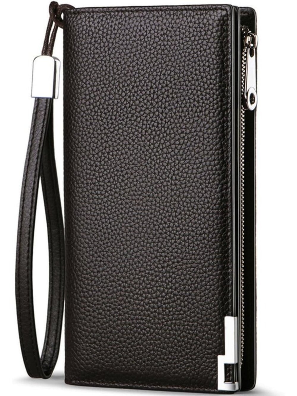 Stylish Leather Bifold Wallet for Men | RFID Blocking, Zipper Closure, Slim